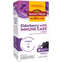 Natura Made Wellblends Elderberry cu ImmuneCare, vitamina D3 și zinc, cu aroma de elderberry, 30 comprimate de dizolvare rapidă