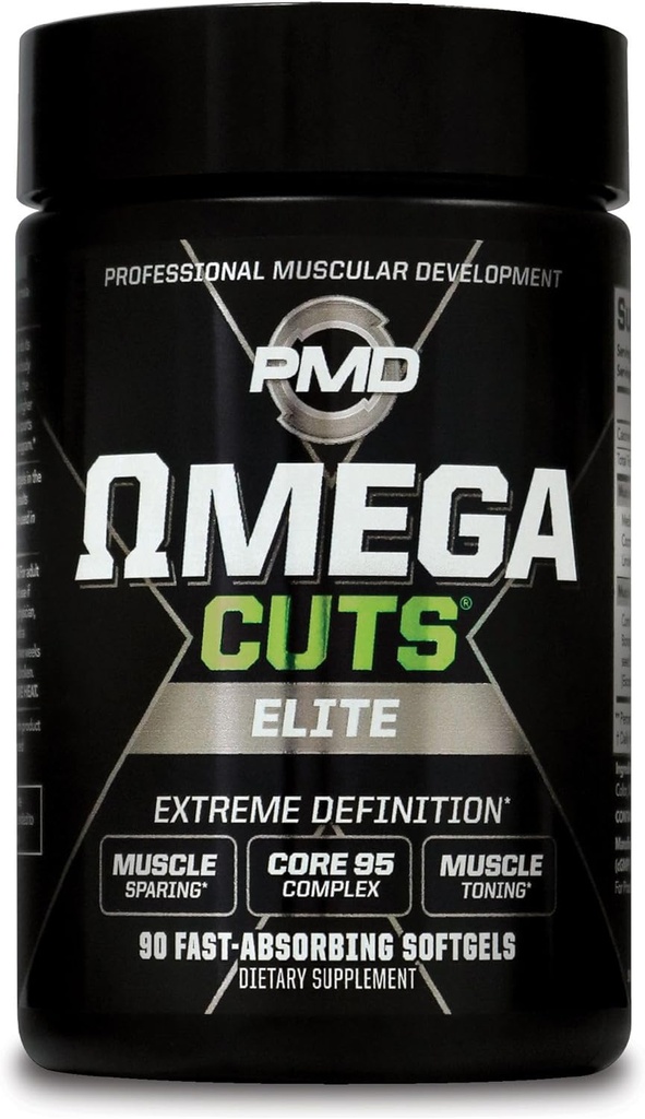 MPD Sport Omega Cuts Elite Fat Loss-Muscul Formula definire - Omega Fatty Acids, MCT și CLA pentru definiție musculară și întreținere - Keto Friendly pentru femei și bărbați - Stimulant Free (90 Softgels)