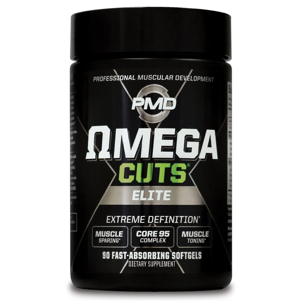 MPD Sports Omega Cuts Elite Fat Loss-Muscul Formula definire - Omega Fatty Acids, MCT și CLA pentru definiție musculară și întreținere - Keto Friendly pentru femei și bărbați - Stimulant Free (90 Softgels)