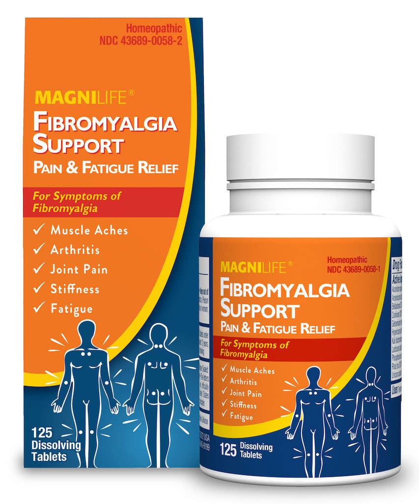 MagniLife Fibromialgie Suport, 125 Conte, Homeopatic Durere Reliever pentru Artrită, Dureri musculare, Slăbiciune & Sensibilitate, Durere țintită și Stiffness Relief, Quick-Dizolvarea rapid-Action comprimate