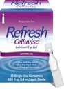 Refresh Celluvicc Lubricant Eye Gel pentru ochi uscaţi, picături fără conservanţi, 0,01 Fl Oz Containere cu utilizare unică, 30 Conte