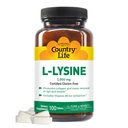 Country LIFE VITAMINS L-Lysine 1000 Mg cu B-6, 2.5 Lire