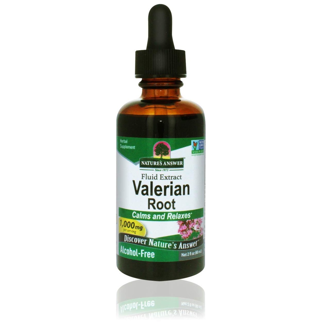 Raspunsul Naturii Root 2 Ounce Extract - Alcool gratuit, Gluten gratuit, Kosher, Non-GMO, Made in USA - Calmant si suport de relaxare - Valerian Root for Sleep, Rest Aid