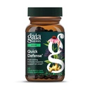 Gaia Herbs Quick Defense - Fast-Action Immune Supplement* - Echinacea, Black Elderberry, Ginger & Andrographis - 20 Vegan lichid Fito-Capsules (2-Day Supply)
