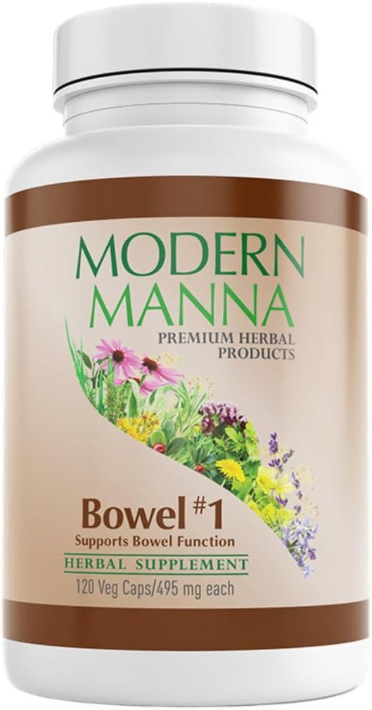 Bowel #1: Formula de ajutor constipație - Laxativ natural din plante - blând, eficient, fără efecte secundare dure - Relieves Constipație, gaz, și balonare - Vegan (60 de zile de aprovizionare, 120 capsule)