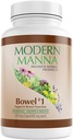 Bowel #1: Formula de ajutor constipație - Laxativ natural din plante - blând, eficient, fără efecte secundare dure - Relieves Constipație, gaz, și balonare - Vegan (60 de zile de aprovizionare, 120 capsule)