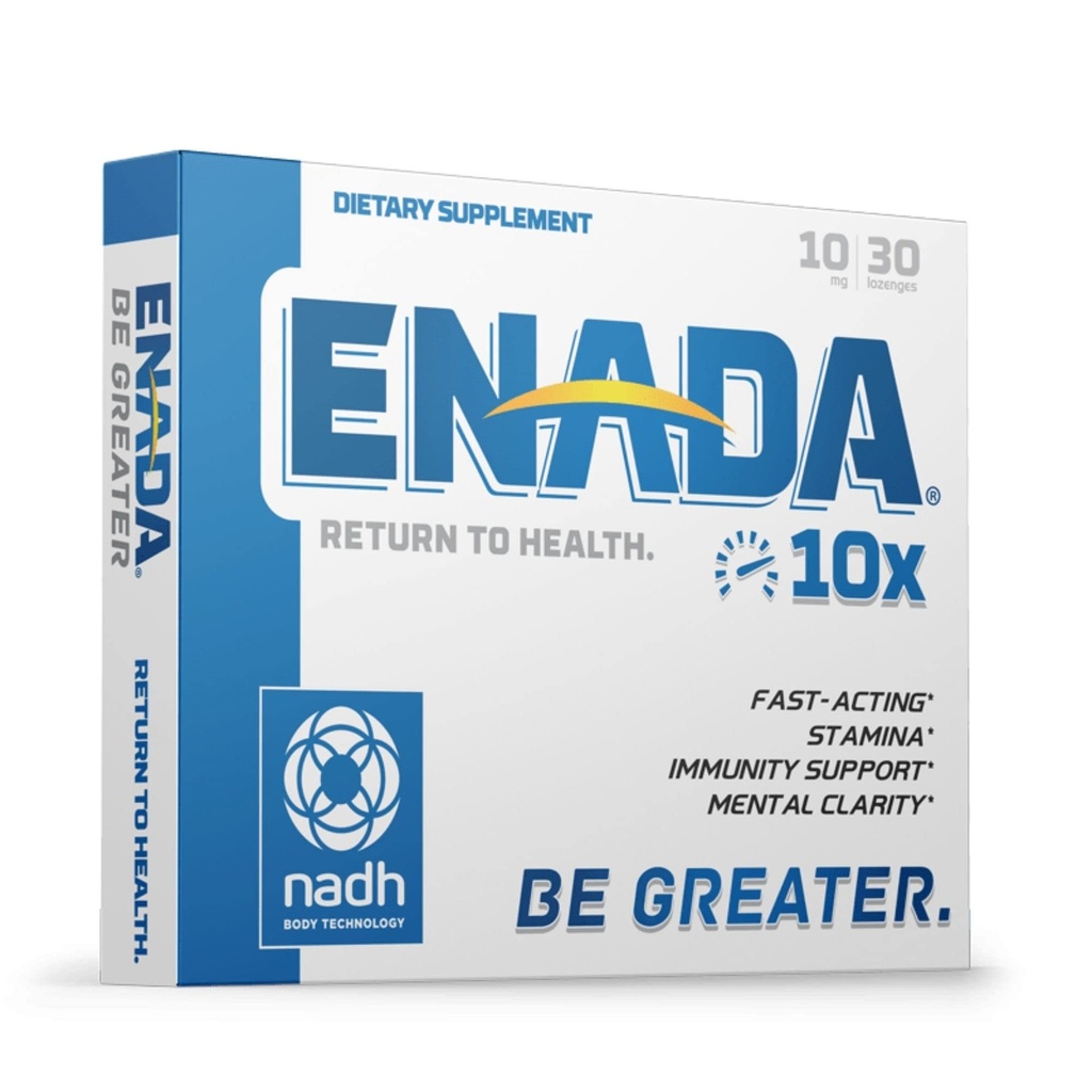 ENADA 10X NADH Supliment cu Formula de acţionare rapidă pentru stilul de viaţă activ 