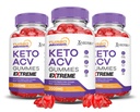(3 Pack) Turbo Ripped Keto ACV Gummies Extreme 2000MG Turbo Ripped Keto Gummies Apple Cidru Oţet Formulat cu rodie Beet Juice Powder B12 Vegan Non OMG 180 Gummys