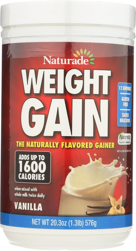NATURADE Sugar Free Water Gain Powder, 20.3 OZ