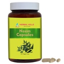 HERBAL HILLS Neem Capsule 120 Vegie Capsule Neem Leaf Azadirahta Indica 700 mg pulbere şi Extract Blend într-o capsulă