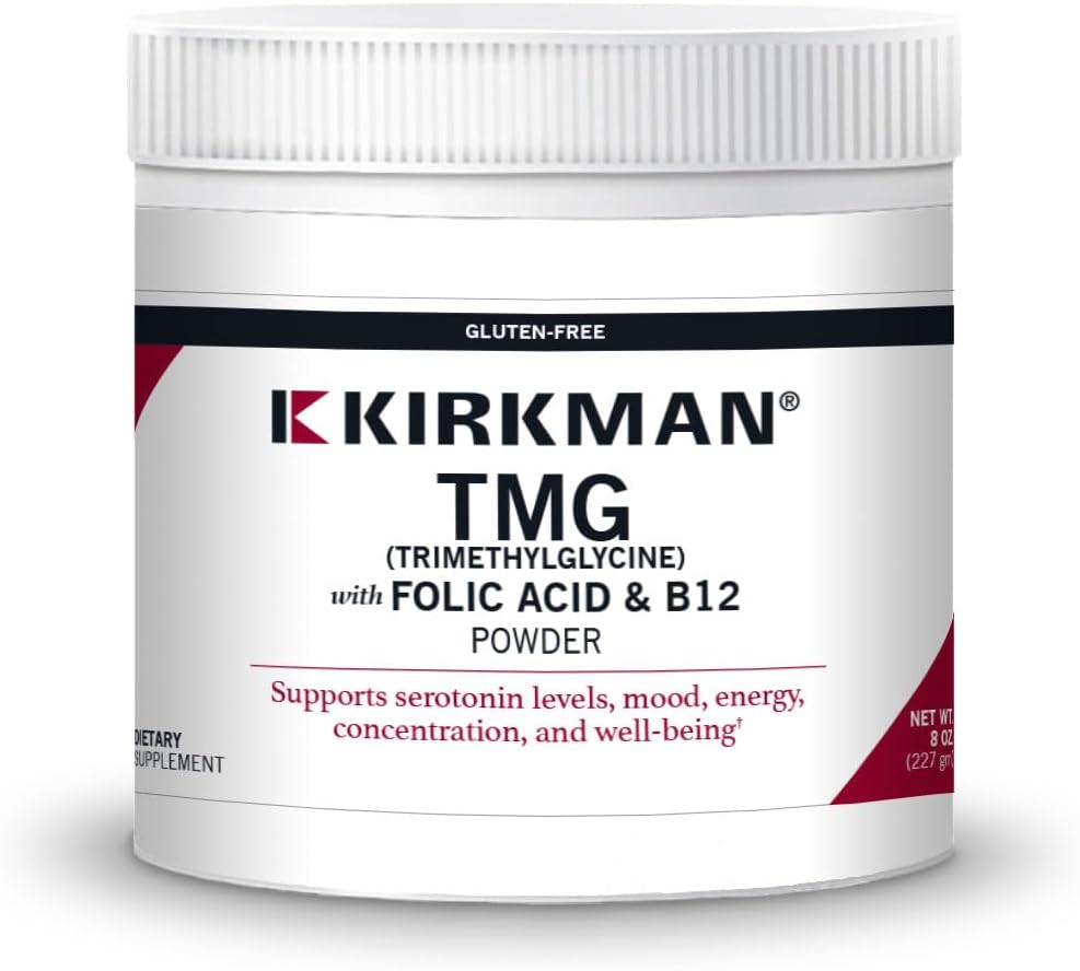 Kirkman - TMG cu acid folic & B-12 pulbere 8oz