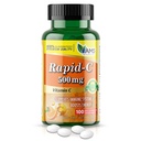 America Medic & Science Rapid-C 500mg Vitamina C Supliment (1 pachet de 100 comprimate) Booster de energie, Daily Immune System Support, Antioxidant 