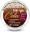 3 Lollies Drops Queasy - Cola Flavor - Relief from Greaţă şi boală de călătorie, Soothes a Dry Mouth & Settles Stomac - Ingrediente naturale - 21 t