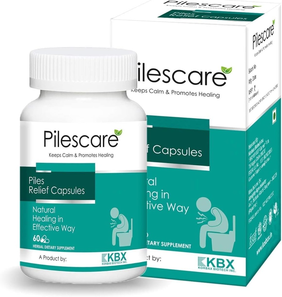 BETT 100% capsule naturale de îngrijire a pilonilor cu (Rosanjana, Reeth, Neem, Triphala, Guggul, Moch Rasa, Shankh Bhasma & Phitkari) 60 capsule