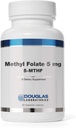 Laboratoarele Douglas - Metil 5 mg (5- MTHF) - Vitamina B9 activă biologic pentru a sprijini sănătatea cardiovasculară și mood - 60 capsule