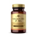 Solgar Vitamina B6 25 mg, 100 comprimate - Suportă metabolismul energetic, Heart Health & Healthy Nervous System - B Supliment complex - Vegan, Gluten Free, Dairy Free, Kosher - 100 Serviri