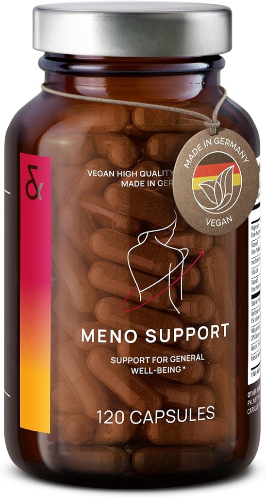 CLAV Meno Echilibru - Menopauza suport - cu rădăcină de yam sălbatic, Red Clover, Siberian Rubarb - Hot Flash Relief, Mood Swings & Muti-Symptom suport -120 capsule