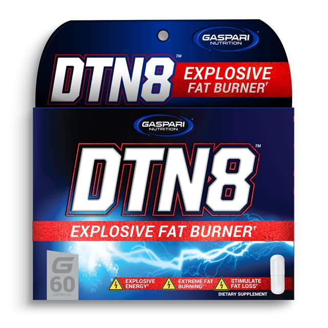 Gazpari Nutrition DTN8: Explozibil Fat Burner, Natural Energy and Mental Focus, Adrenal and Stres Support (60 capsule)
