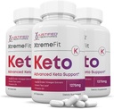 Laboratoare justificate (3 ambalaj) Xtreme Fit Keto ACV pastile 1275MG Formulat cu cidru de mere Oţet Keto suport Blend Alternative la Gumries 180 capsule