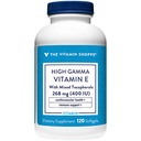 High Gamma Vitamina E - Susţine sănătatea imună şi cardiovasculară - 400 UI (120 Softgels)