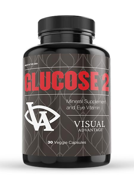 Glucoză II Suplimentul ocular - 1 lună de aprovizionare - AREDS 2 Formula cu vitamina D, C, E - luteină & Zeaxantină - Blend antioxidant pentru adulți 50+