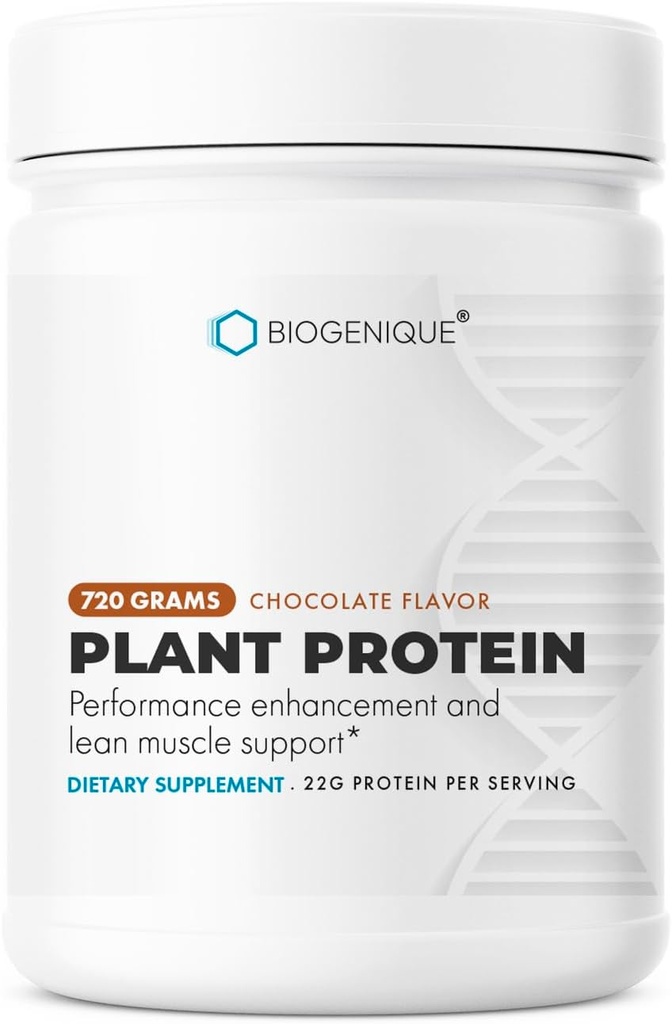 Vegan praf de proteine Ciocolata, 22g Proteina pe bază de plante, Pea organică și proteine de orez maro pentru sprijin muscular și recuperare, Made in USA - Vegan, non-GMO, Gluten gratuit