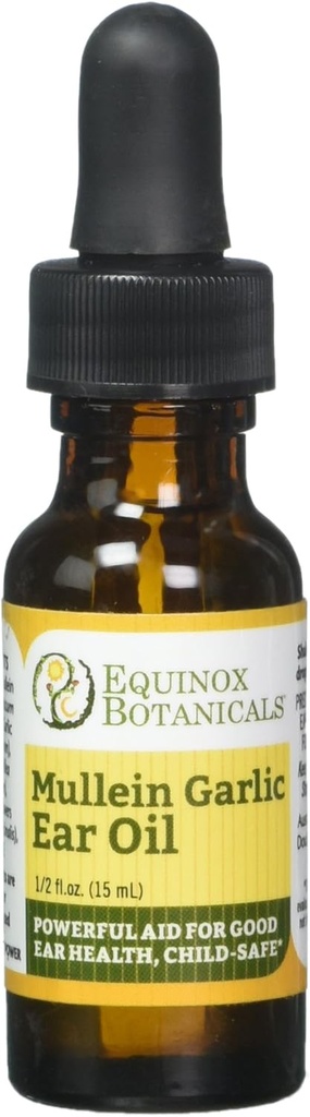 Equinox Botanicals Mullein Usturoi Ulei de ureche 0.5 oz