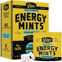 Viter Energy Cafeine Mints 80mg Extra Putere - 90 Piese Cafeinate cu vitamine B. Sugar gratuit Vegan respiratie menta. Energize Nootrop Focus Booster pentru alertă rapidă (Peppermint Flavor, 30 Pack)