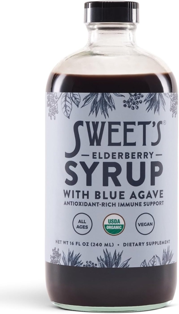 Elderberry Syrup cu albastru Agave 