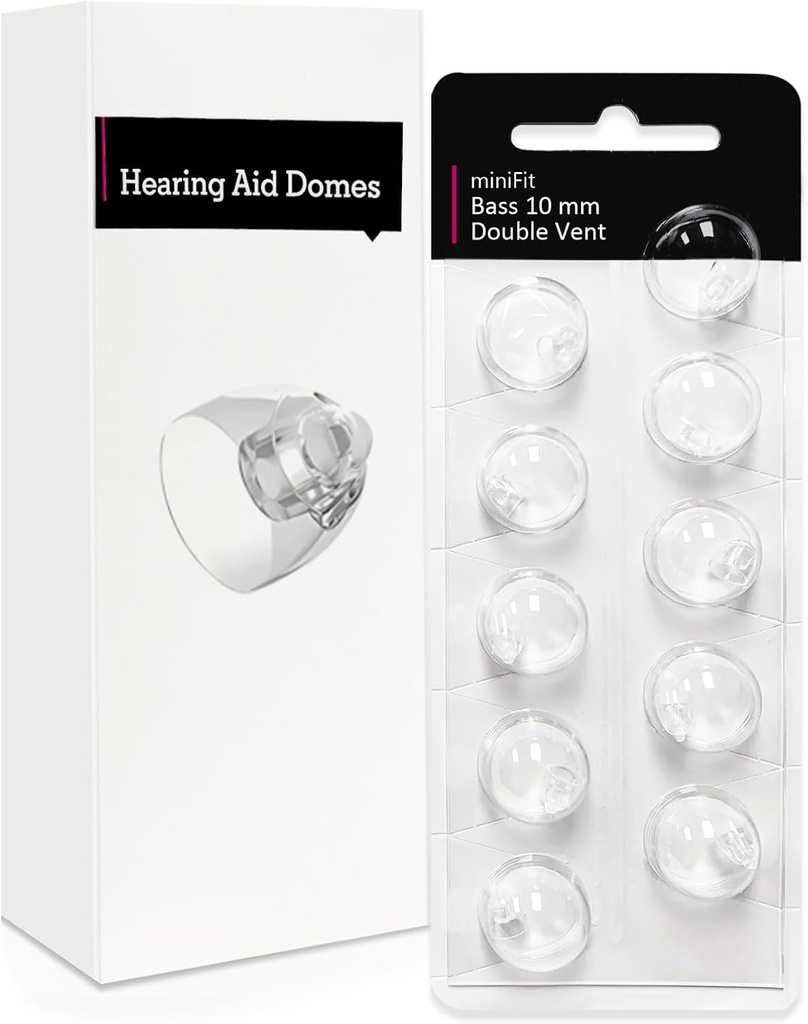 Dublu Vent 10mm-Hearing Domes pentru Oticon Minifit, Oticon de ajutor auditiv Provizii, Înlocuiri Piese Accesorii Universal Oticon Domes pentru SIDA auditive Curățare kituri (10 buc)