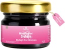 Natura lui Vibe Pure Shilajit pentru femei - Energie, Putere, Echilibru hormonal pentru femei, Grad de aur A Shilajit Resin cu Ashoka, Shatavari & Chastberry - 85+ Minerale - 60 Servire