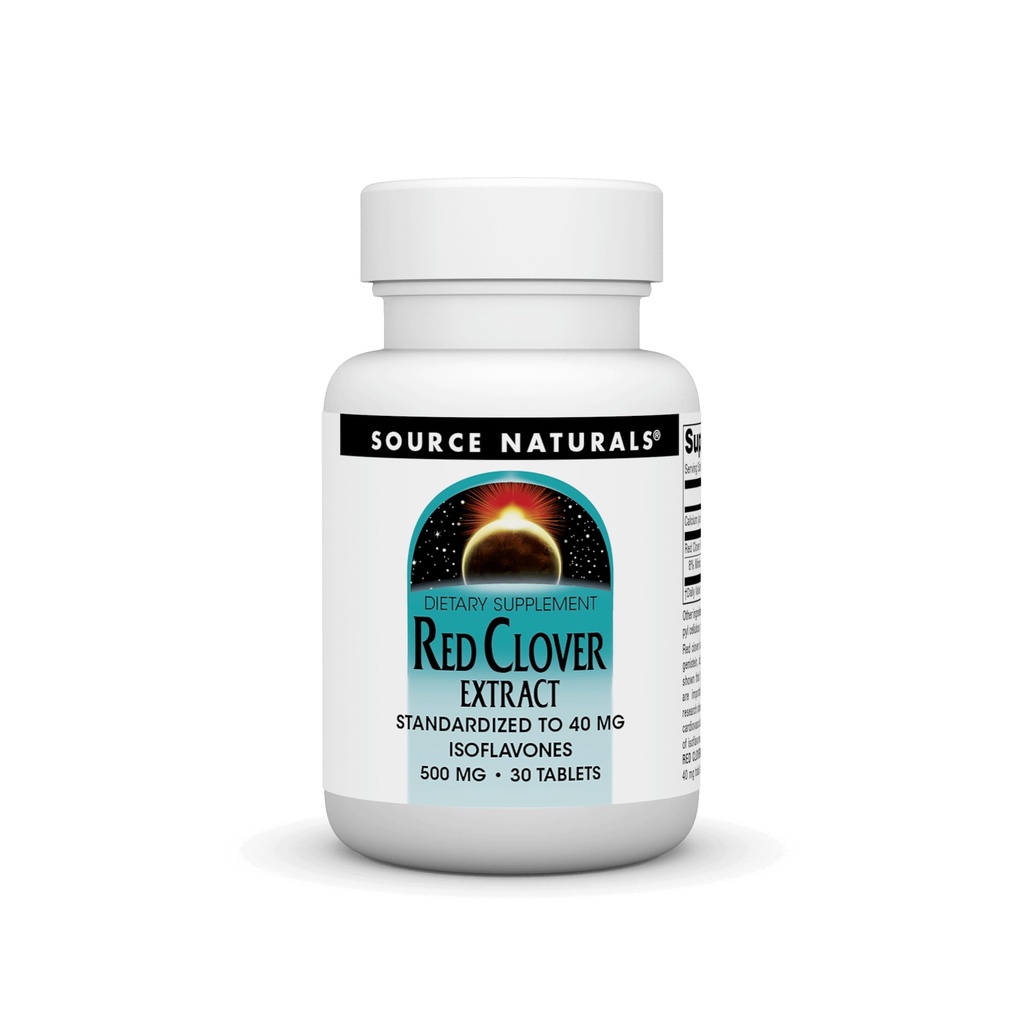 Sursa Naturals Red Clover Extract, 500 Mg comprimat, 30 Conte