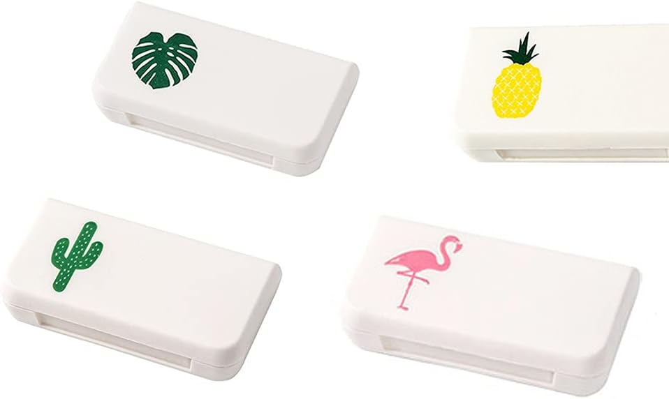 SagaSave Travel Pill Case 3 Compartiments Portable Pilula Caz rezistent la praf și umiditate-Proof zilnic caz Pilula cutie mica pentru vitamine, ulei de pește, Suplimente(4 stiluri)