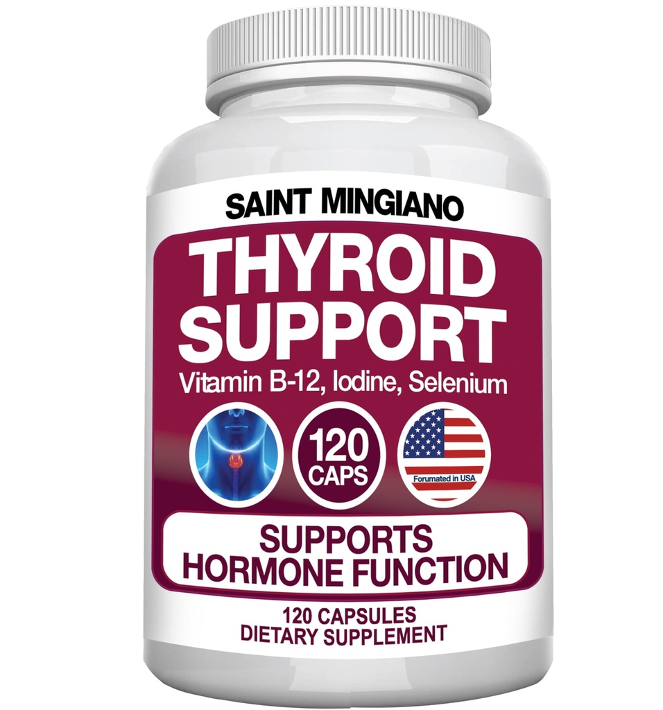 Suplimentul de suport tiroidian cu Iodine 
