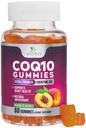 CoQ10 Gummies 100mg - 3X Putere, Absorbţie ridicată, Supliment antioxidant pentru Heart Support and Energy Production, Ultra Coenzime Q10 Vitamine, Coq 10 Suplimente, Non-GMO - 60 CoQ10 Gummies