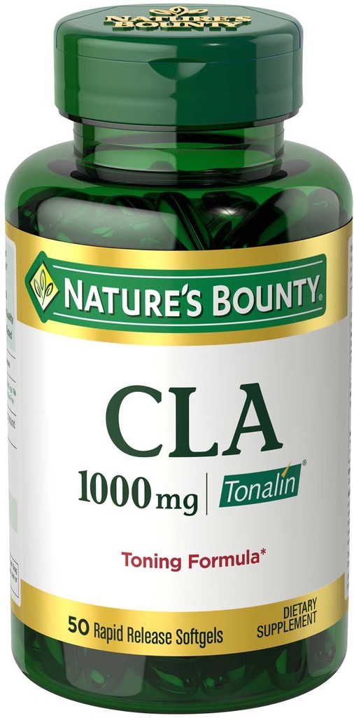 Pastile Tonalin Bounty Natură și Suplimentul Dietarial, Diet and Body Support, 1000 mg, 50 Rapid Release Softgels
