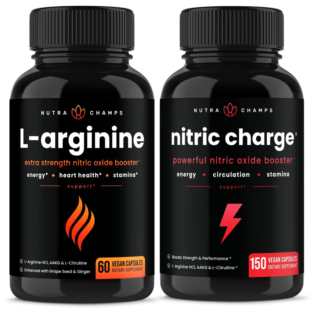 Capsulele de NutraChamps L-Arginină şi capsulele de încărcare nitrică 2