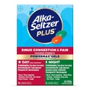Alka-Seltzer Plus Putere maximă PutereMax Sinus congestie & durere Medicina, Ziua + Geluri lichide de noapte - Relief puternic pentru rece și gripă, + Congestia sinus pentru adulți și copii 12+ Ani, 24 Conte