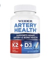 Arterie Sănătate pentru inima, Imun și suport osos cu vitamina K2 (180mcg) și vitamina D3 (5000iu), 60 Capsule vegetale