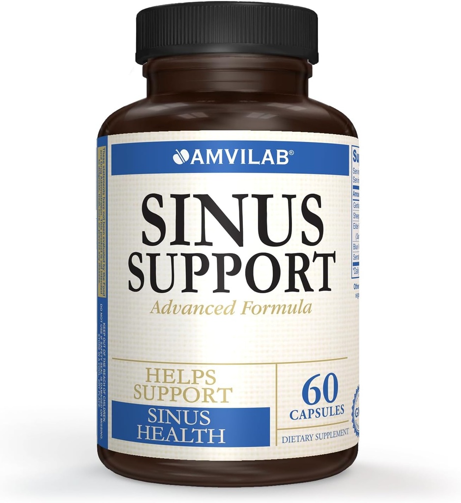 Sinus Support, Advanced Formula, Helps Support Sinus Health, 60 Capsules 1 Month Supply