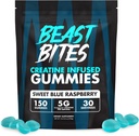 BEAST BITES - Creatine Infuzed Gummies - 5g Creatin Creature Monohidrat per Serving - NSF Certified for Sport - 30 Servings