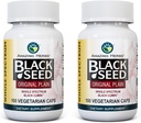 Plante aromatice uimitoare Întregul Spectrum Black Seed Original Plain, Capsule vegetariane - Gluten Free, Non OMG-uri, Nigella Sativa Cold ADS în Digestive Health - 100 Conte, 475mg (2-Pack)