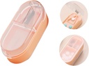 Pilula Cutter, Professional Pill Splitter pentru tăiere pastile mici sau pastile mari în jumătate (Pink)