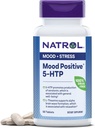 Natrol Mood pozitiv 5-HTP și L-Teanină pentru emoție echilibrată și relaxare, 50 comprimate, până la 50 zile de aprovizionare