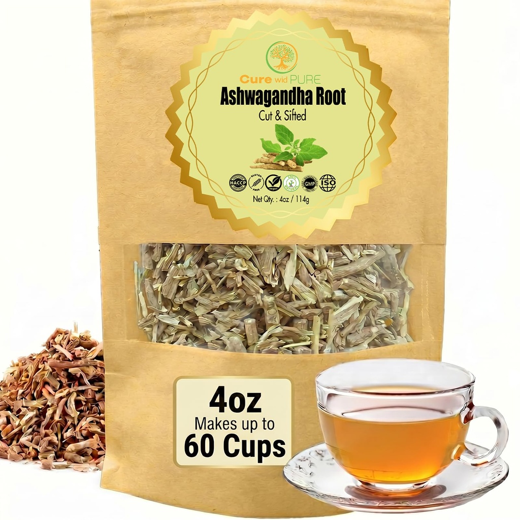 Cure Wid Pure Certified Organic Ashwagandha Root Tea 