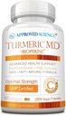 Approved Science Turmeric MD - with BioPerine & 95% Standardized Turmeric Curcuminoids - 60 Capsules (1 Month Supply)
