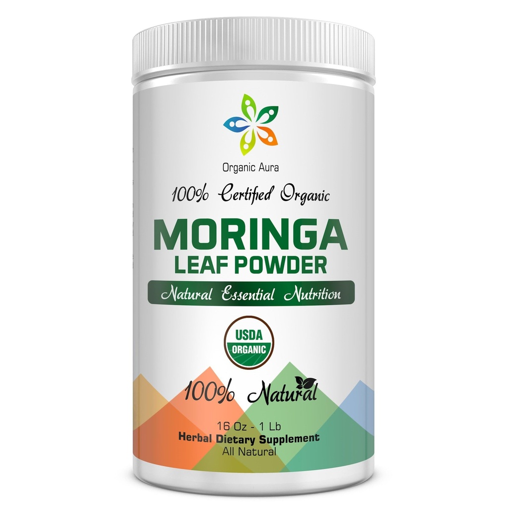 Certified Organic Moringa Leaf Powder-1Lb. USDA Certified Organic. 100% Pur și original. În mod natural stimulează energia, metabolismul și imunitatea. Superfood verde crud. Fără OMG, fără gluten