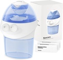 opove Nasal Irigation System, Sinus Clătire Kit cu 1 nas Cleaner & 15 Pachete de sare, Auto-Cleaning & Automate Deşeuri Colecţie, Reîncărcabil Sinus Clătire Sticla pentru Relieving Nasal Discomfort