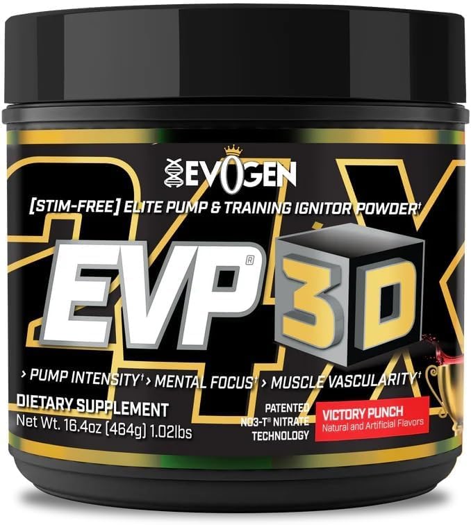 Evogen EVP 3D - Stim Free Pre Workout Pulbere pentru bărbaţi şi femei 
