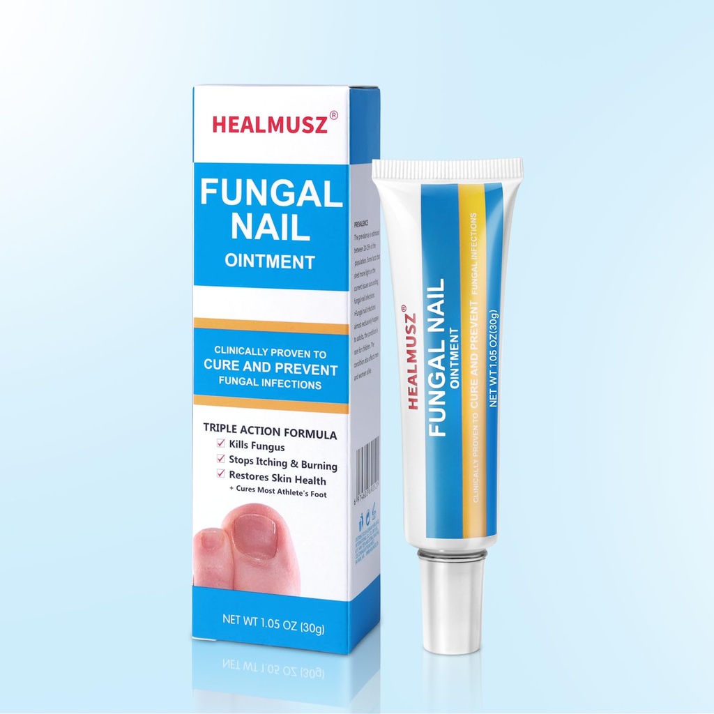 HEALMUSZ Toe Nail Fungus Ointment, Antifungic Cream for Toenail Health, Foot Fungus with Tolnaftate.